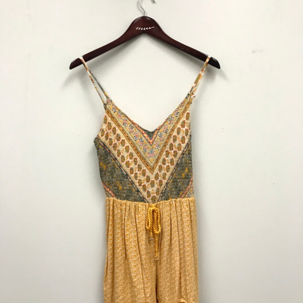 Xhilaration Yellow Festival Romper